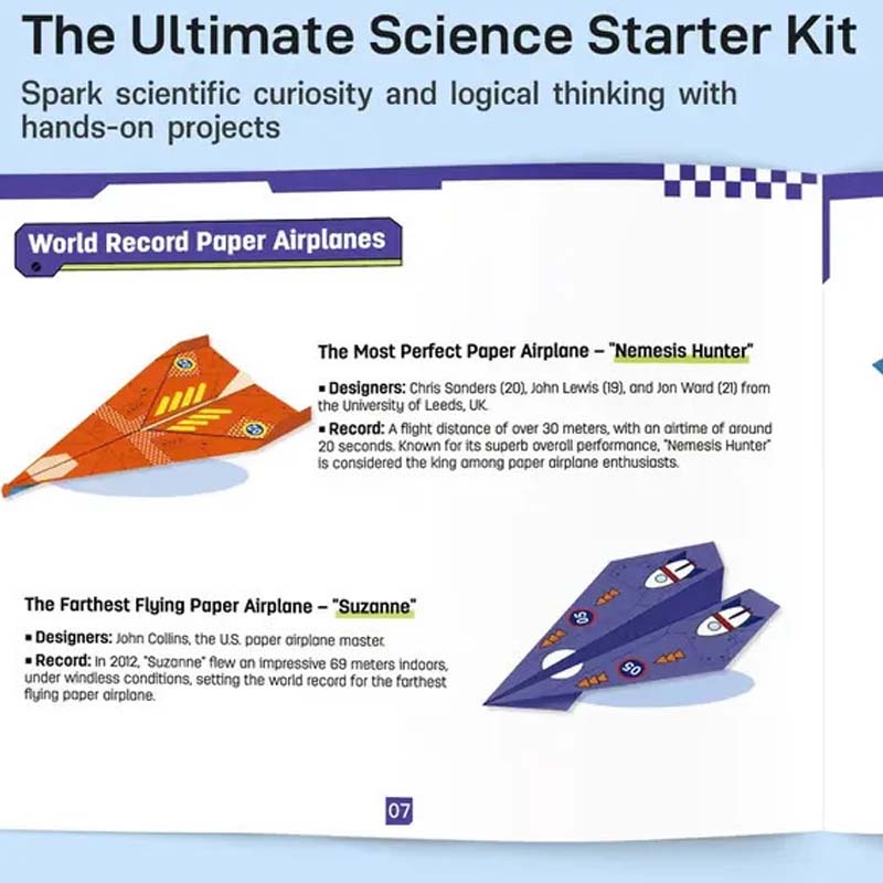 🥳2026 HOT SALE🥳💞50K+ SOLD! ✈️🎨 50% OFF! Creative DIY Paper Airplane Set For Kids – 16 unique designs, pre-scored fold lines make it easy. Premium paper for smooth glides – hours of hands-on fun! 🧒🌟