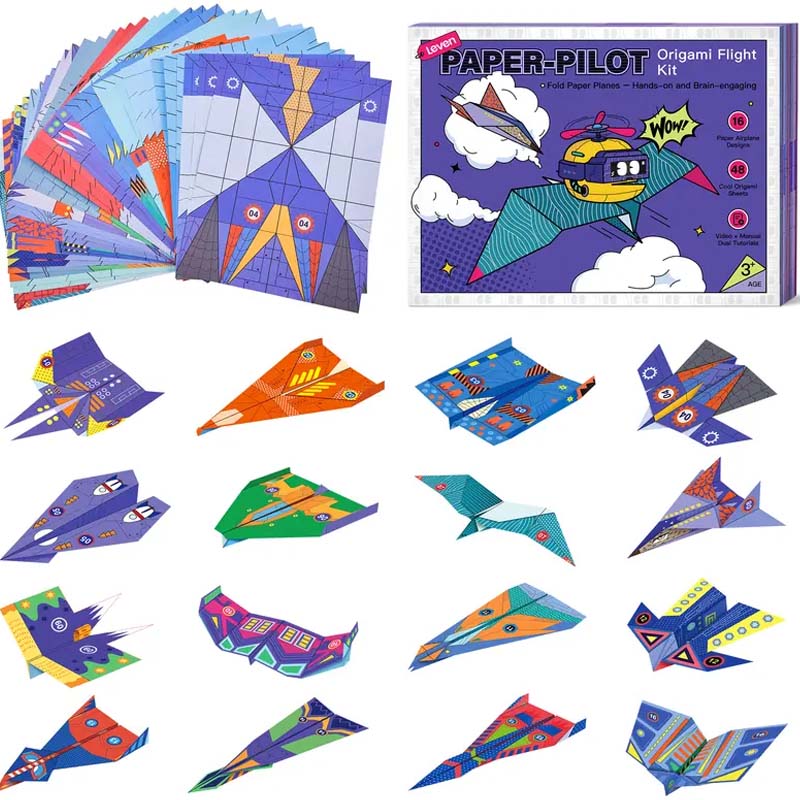 🥳2026 HOT SALE🥳💞50K+ SOLD! ✈️🎨 50% OFF! Creative DIY Paper Airplane Set For Kids – 16 unique designs, pre-scored fold lines make it easy. Premium paper for smooth glides – hours of hands-on fun! 🧒🌟
