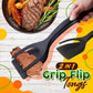 🥳2026 HOT SALE🥳💞50K+ SOLD! 🍳🛡️ 50% OFF! 2-in-1 Spatula Tongs – flips & grips in one tool. Soft silicone tips won't scratch pans – gentle on eggs, fish & pancakes. No more broken food – just perfect flips every time! ✨✅
