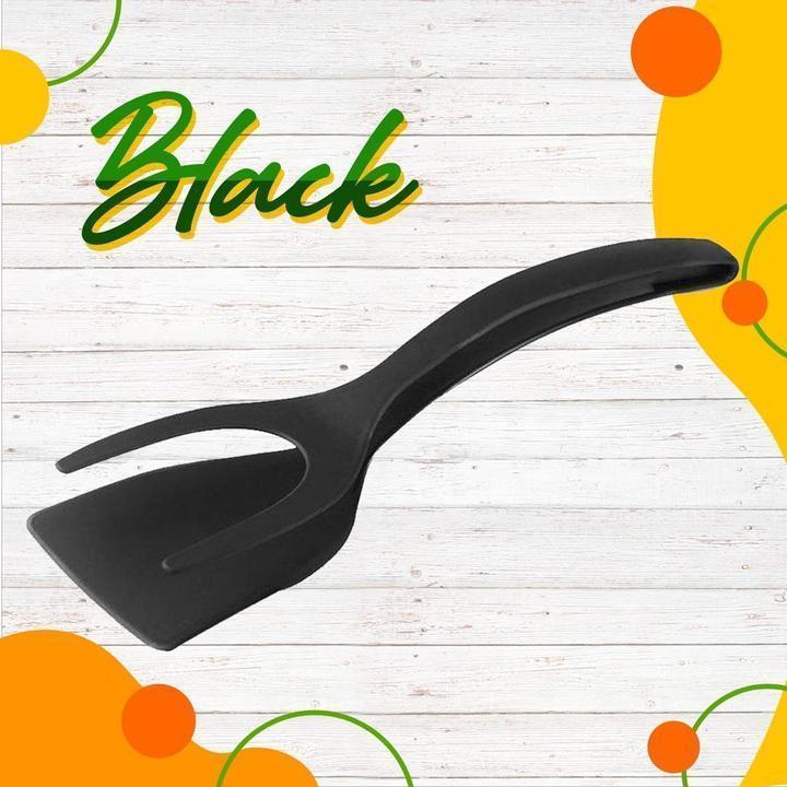 🥳2026 HOT SALE🥳💞50K+ SOLD! 🍳🛡️ 50% OFF! 2-in-1 Spatula Tongs – flips & grips in one tool. Soft silicone tips won't scratch pans – gentle on eggs, fish & pancakes. No more broken food – just perfect flips every time! ✨✅