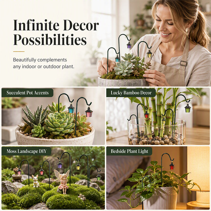 🥳2026 HOT SALE🥳💞50K+ SOLD! 🌙✨ 50% OFF! Glow-in-the-Dark Plant Stakes – 7 vibrant colors, premium resin & sturdy iron hooks. From £6.99/set! Absorb light by day, glow magically at night – perfect for garden & potted plants! 🌿🌈