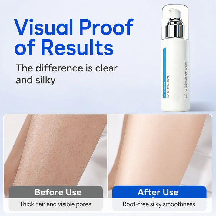 🥳2026 HOT SALE🥳💞50K+ SOLD! ❄️🌸 Ice-Cooling Hair Removal Cream – STBD root-dissolving tech, instantly soothes sensitive skin. No pain, no black dots – silky smooth all over! ✨💚