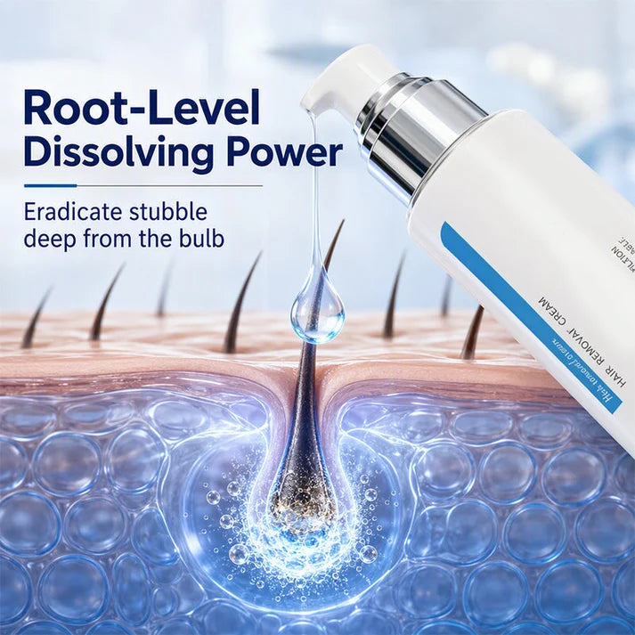 🥳2026 HOT SALE🥳💞50K+ SOLD! ❄️🌸 Ice-Cooling Hair Removal Cream – STBD root-dissolving tech, instantly soothes sensitive skin. No pain, no black dots – silky smooth all over! ✨💚