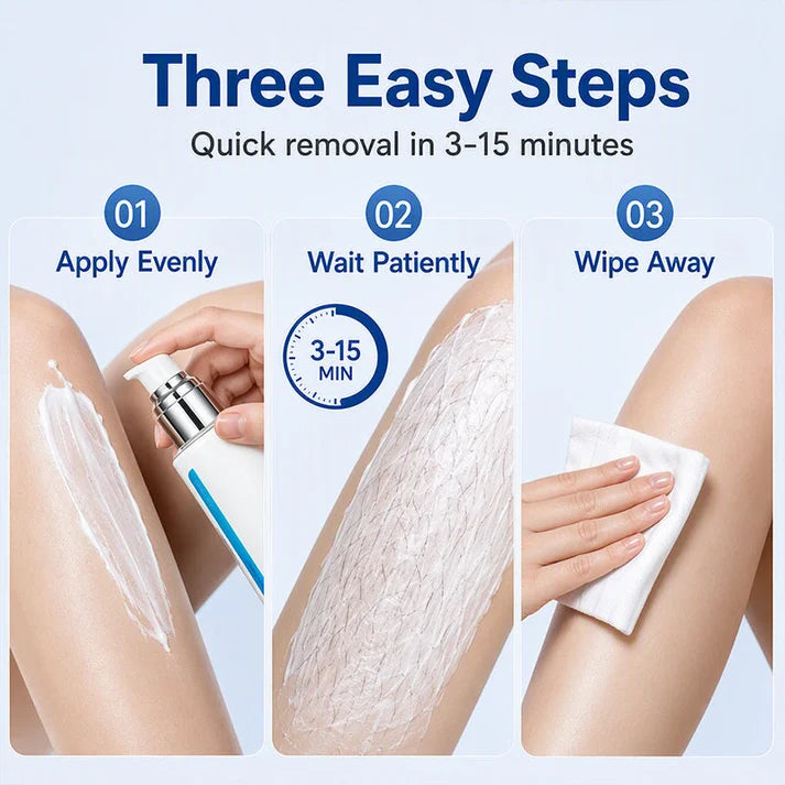 🥳2026 HOT SALE🥳💞50K+ SOLD! ❄️🌸 Ice-Cooling Hair Removal Cream – STBD root-dissolving tech, instantly soothes sensitive skin. No pain, no black dots – silky smooth all over! ✨💚