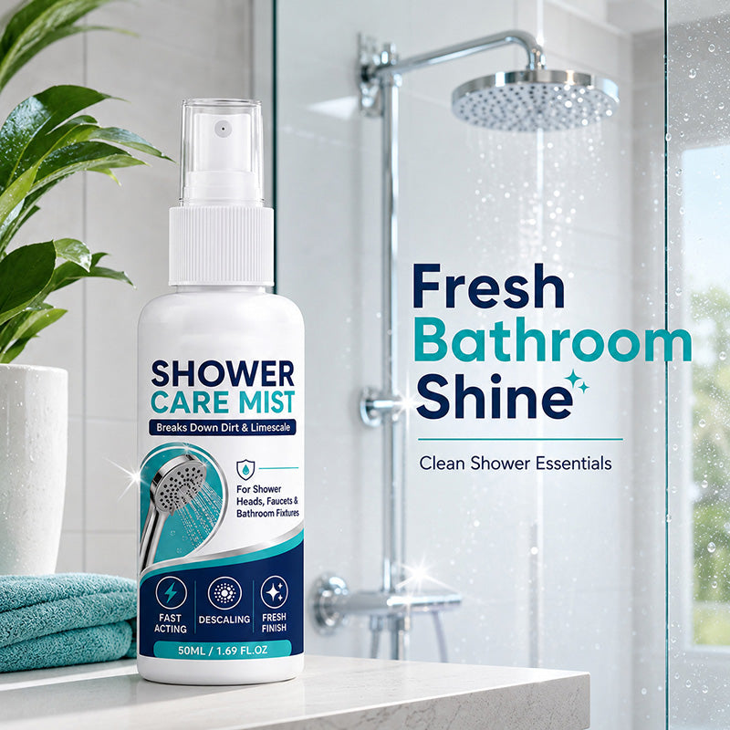 🥳2026 HOT SALE🥳💞50K+ SOLD! 🚿✨ 50% OFF! Fast-Acting Shower Limescale Remover Spray – Dissolves stubborn mineral deposits & hard water stains. Restores water flow & shine – just spray & wipe! 🧼💪