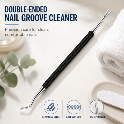 🥳2026 HOT SALE🥳💞50K+ SOLD! 🦶🔧 50% OFF! Dual-Ended Ingrown Toenail Lifter & Cleaner Tool – Curved lifter tip + groove cleaner, stainless steel & rust‑proof. Non‑slip grip – professional foot care at home! 🛡️✨