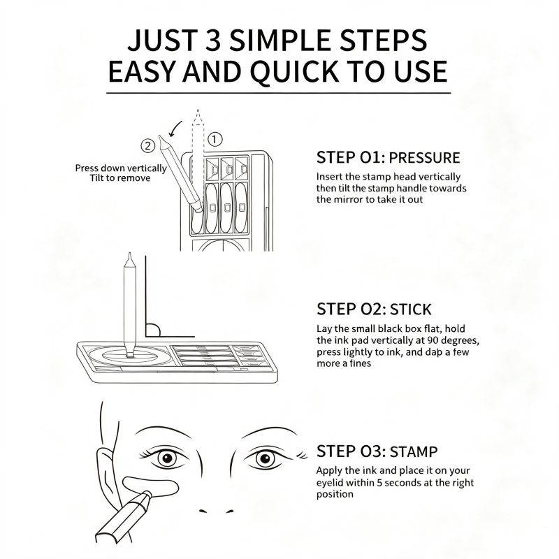 🥳2026 HOT SALE🥳💞50K+ SOLD! 👁️✨ 50% OFF! 3-in-1 Eye Makeup Stamp Box – Eyeliner, lower lash stamp & beauty mark pen. Waterproof & smudge-proof – perfect symmetrical eyes in seconds, zero skills needed! 🎨🖌️