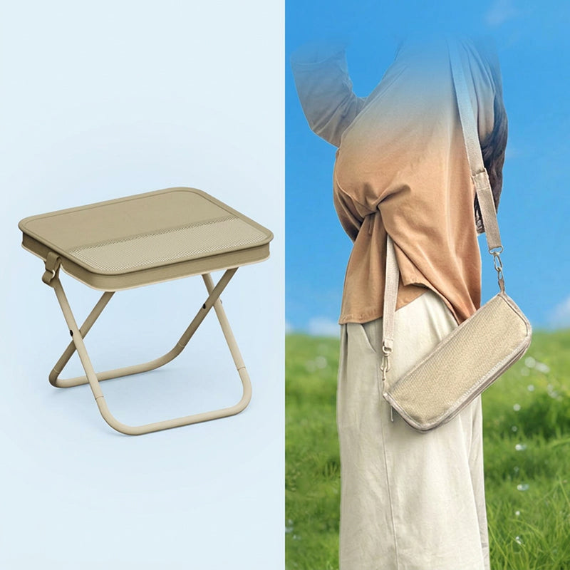 🥳2026 HOT SALE🥳💞50K+ SOLD! 👜🪑 50% OFF! Portable Folding Stool with Handbag Design – Transforms into a chic handbag with shoulder strap. Carbon steel frame, 100kg capacity, double-layer Oxford cloth – instant seating anywhere! 🌟✨