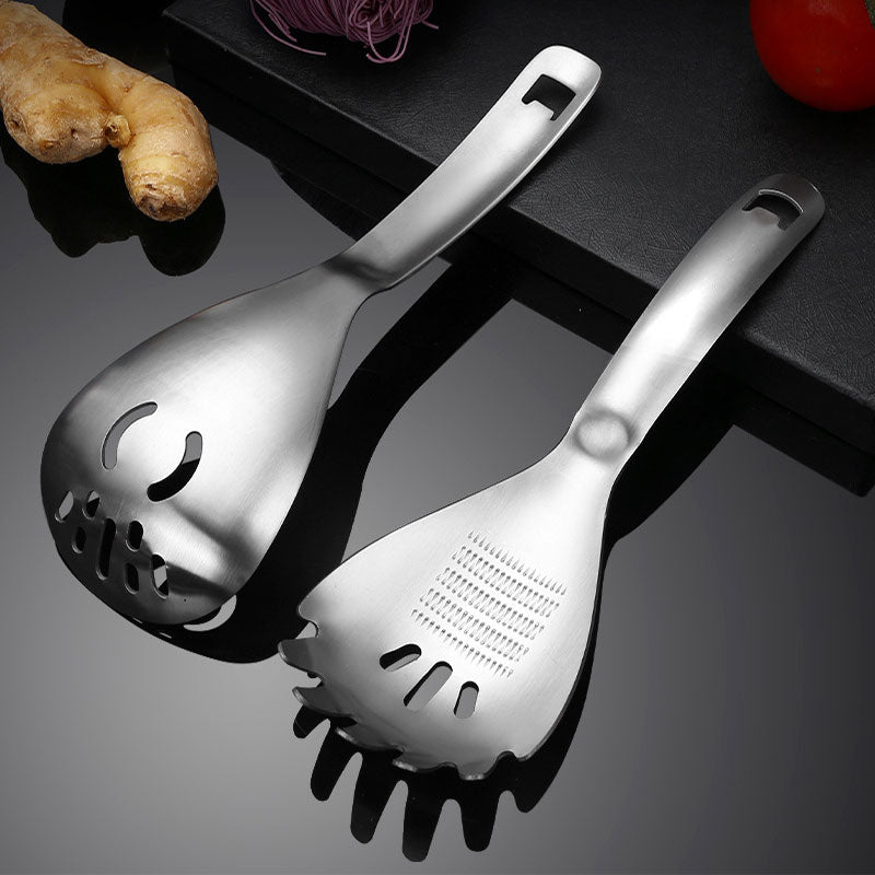 🥳2026 HOT SALE🥳💞50K+ SOLD! 🥄✨ 50% OFF! Multipurpose Stainless Steel Kitchen Spoon – 5-in-1: filter, separate, grind, fetch & open bottles. 304 stainless steel, ergonomic design – one spoon replaces five! 🍳🔧