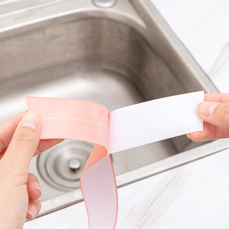 🥳2026 HOT SALE🥳💞50K+ SOLD! 🛁✨ 50% OFF! 3.3m Waterproof Caulk Tape for Kitchen & Bathroom – Self-adhesive, peel & stick – no tools needed! Center crease for perfect 90° corners. From £6.99! 💧🛡️