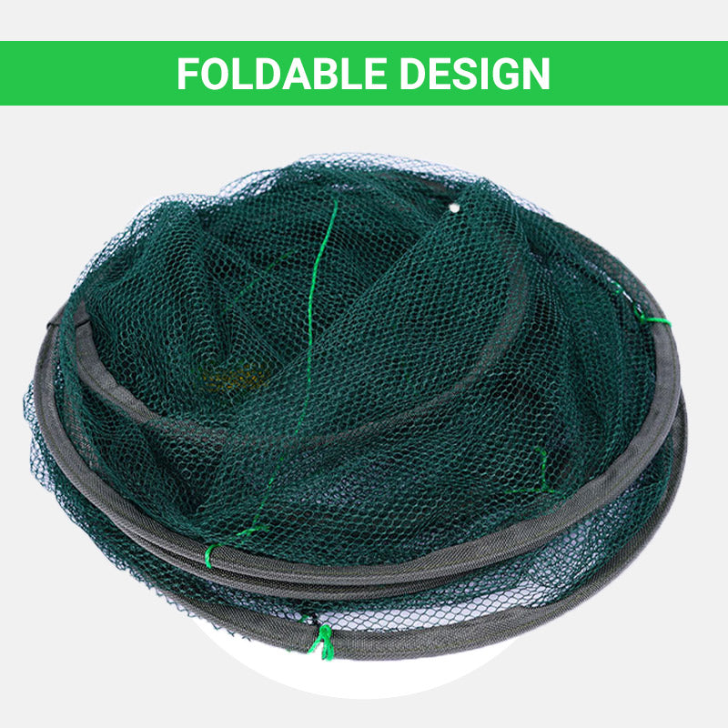 🥳2026 HOT SALE🥳💞50K+ SOLD! 🎒🪢 50% OFF! Foldable Round Lift Net – Folds flat for easy transport, opens wide for effective catch. Nylon mesh, rope included – ideal for shrimp & bait collection! Only £8.99 – last day! 🏷️⏰