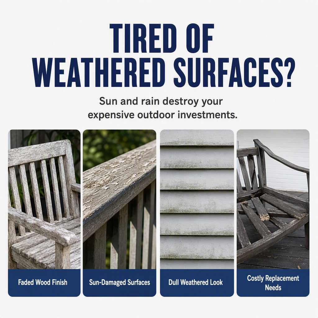 🥳2026 HOT SALE🥳💞50K+ SOLD! ☀️🛡️ 50% OFF! All-Season Wood Restorer – Penetrates deep to restore colour & creates protective shield against UV & moisture. Keep your garden furniture looking new! 🌳💪