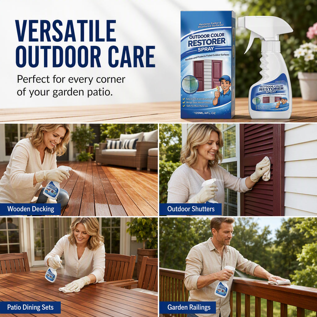 🥳2026 HOT SALE🥳💞50K+ SOLD! ☀️🛡️ 50% OFF! All-Season Wood Restorer – Penetrates deep to restore colour & creates protective shield against UV & moisture. Keep your garden furniture looking new! 🌳💪