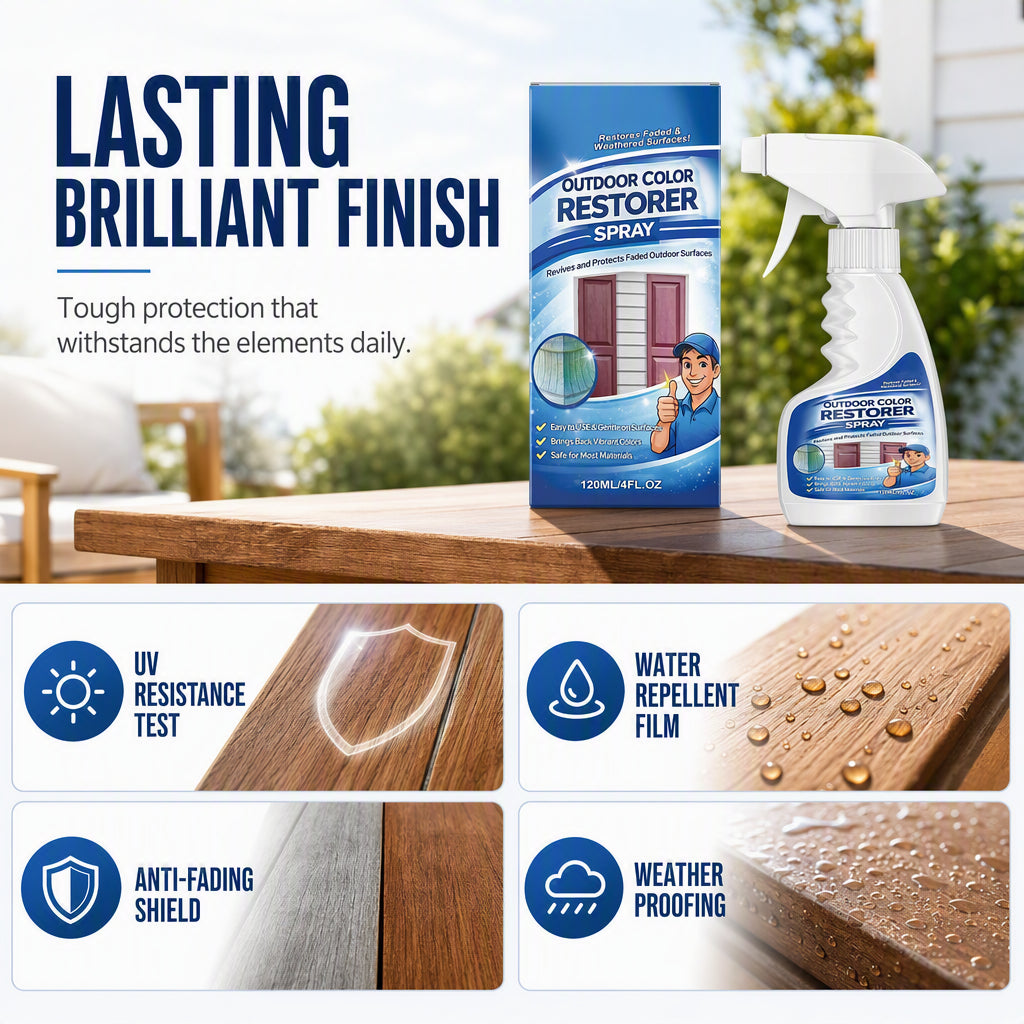 🥳2026 HOT SALE🥳💞50K+ SOLD! ☀️🛡️ 50% OFF! All-Season Wood Restorer – Penetrates deep to restore colour & creates protective shield against UV & moisture. Keep your garden furniture looking new! 🌳💪