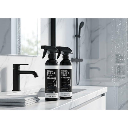 🥳2026 HOT SALE🥳💞50K+ SOLD! 🚿💧 50% OFF! Limescale Cleaner Spray for Black Sinks & Taps – Citric acid formula dissolves stubborn water stains & mineral buildup. No-scrub, safe for matte finishes – restore brilliant shine! 🛁✨
