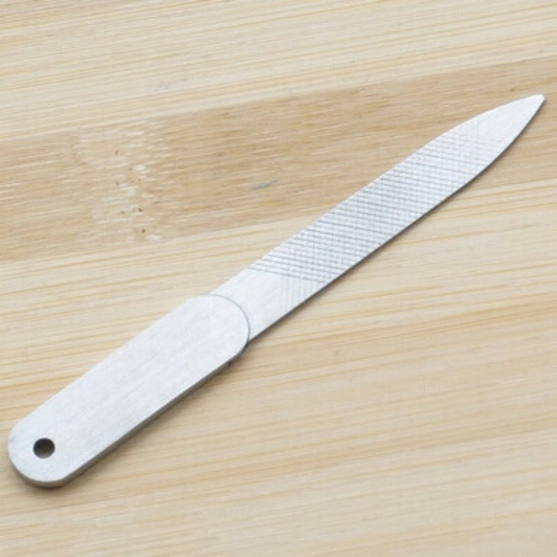 Stainless Steel Nail File with Pointed Tip
