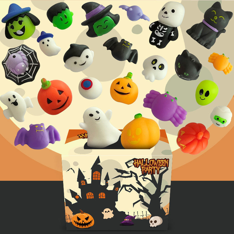 🥳2026 HOT SALE🥳💞50K+ SOLD! 🎃👻 50% OFF! Soft Squeeze Comfort – Cute Halloween squishy toys, soft & squeezable, perfect for stress relief & party favours. Great for trick-or-treat bags! 🧸✨