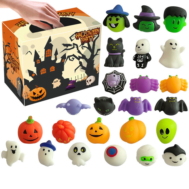 🥳2026 HOT SALE🥳💞50K+ SOLD! 🎃👻 50% OFF! Soft Squeeze Comfort – Cute Halloween squishy toys, soft & squeezable, perfect for stress relief & party favours. Great for trick-or-treat bags! 🧸✨