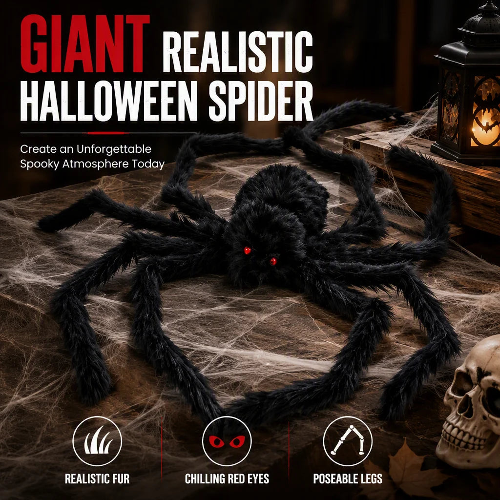 🥳2026 HOT SALE🥳💞50K+ SOLD! 🕸️🕷️ 50% OFF! Halloween Spider Web Light – 5M web with glowing spider, battery operated, flexible installation. Spooky room & garden decor! 👻✨