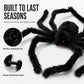 🥳2026 HOT SALE🥳💞50K+ SOLD! 🕷️🎃 50% OFF! Oversized Halloween Spider – 75cm giant leg span, realistic furry body & glowing red eyes. Perfect for porches, gardens & haunted house themes – instant spooky centrepiece! 👻✨