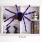 🥳2026 HOT SALE🥳💞50K+ SOLD! 🕷️🎃 50% OFF! Oversized Halloween Spider – 75cm giant leg span, realistic furry body & glowing red eyes. Perfect for porches, gardens & haunted house themes – instant spooky centrepiece! 👻✨