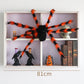 🥳2026 HOT SALE🥳💞50K+ SOLD! 🕷️🎃 50% OFF! Oversized Halloween Spider – 75cm giant leg span, realistic furry body & glowing red eyes. Perfect for porches, gardens & haunted house themes – instant spooky centrepiece! 👻✨