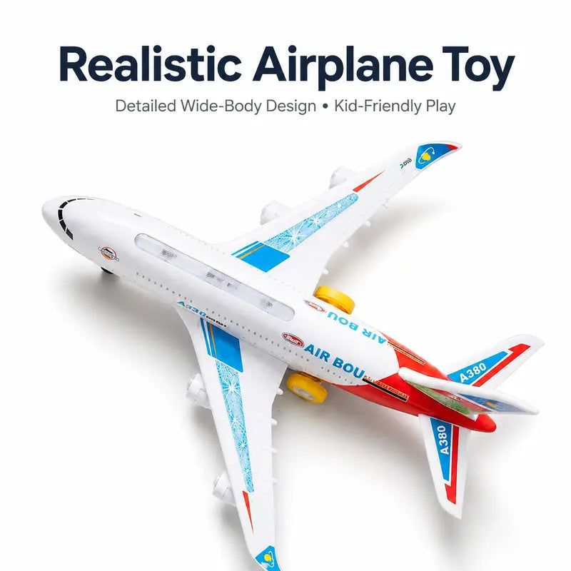 🥳2026 HOT SALE🥳💞50K+ SOLD! ✈️🎁 Electric Model Aircraft – bump-and-go action, LED lights & music. Sturdy & safe for ages 3+. A gift that sparks imagination & keeps grandkids entertained for hours! 🧒✨