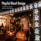 🥳2026 HOT SALE🥳💞50K+ SOLD! 🌙✨ 50% OFF! Holographic Ghost Border Sticker – Dazzling laser effect, playful ghost silhouettes. 5m roll – enough for doors, bulletin boards & party backdrops! 🎉👻