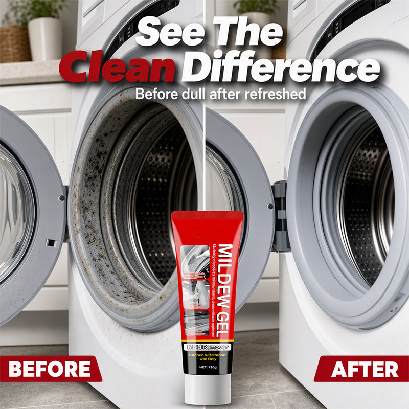 🥳2026 HOT SALE🥳💞50K+ SOLD! 🧽✨ 50% OFF! Powerful Mold Stain Remover Gel – No scrubbing! Just apply, wait & wipe. Thick gel clings to tile, grout & seals – removes mildew & dark stains effortlessly! 🛁💪