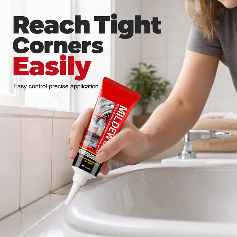 🥳2026 HOT SALE🥳💞50K+ SOLD! 🧽✨ 50% OFF! Powerful Mold Stain Remover Gel – No scrubbing! Just apply, wait & wipe. Thick gel clings to tile, grout & seals – removes mildew & dark stains effortlessly! 🛁💪