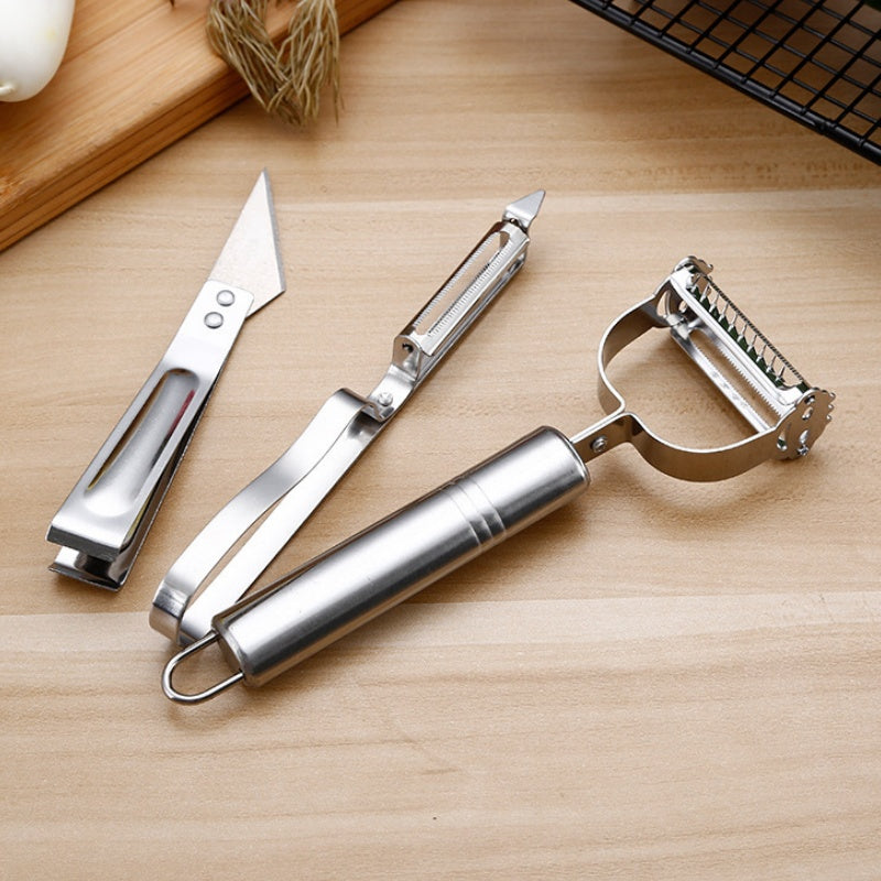 🥳2026 HOT SALE🥳💞50K+ SOLD! 🥕🔪 50% OFF! 2-in-1 Stainless Steel Peeler & Julienne Slicer – One tool, two blades – peel & julienne in seconds! Sharp rust‑proof blades, ergonomic grip – saves drawer space & prep time! 🍽️✨