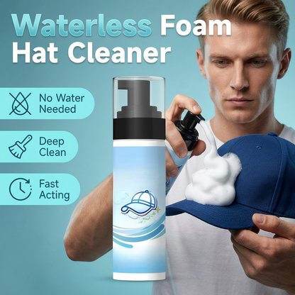 🥳2026 HOT SALE🥳💞50K+ SOLD! 🧢✨ 50% OFF! Effective Stain Remover Spray for Hats – Waterless foam lifts sweat & dirt instantly. Gentle on fabrics – no fading, no warping. A must-have for cap lovers! 👒💪