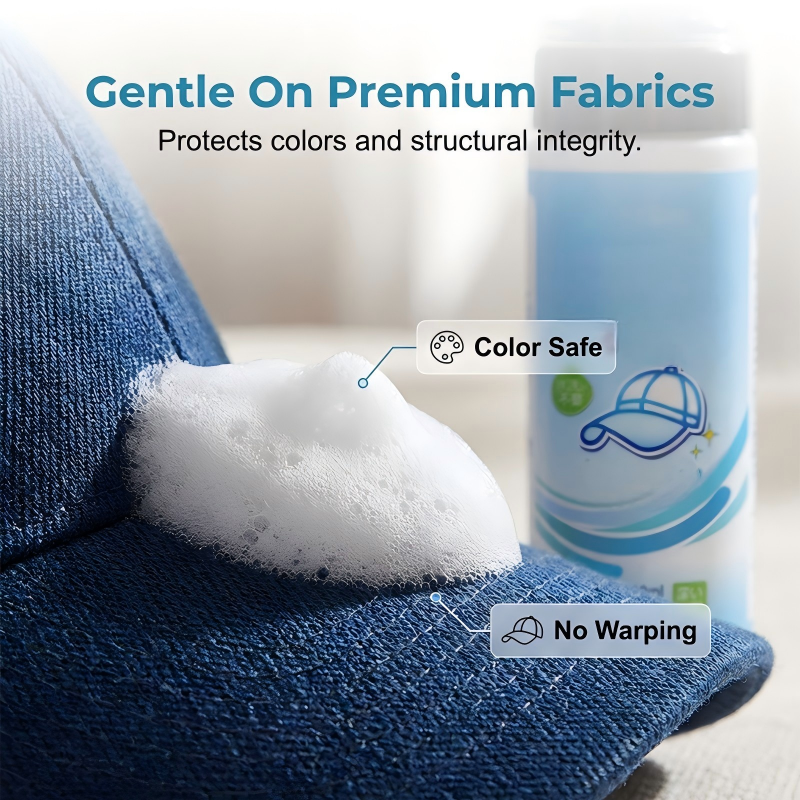 🥳2026 HOT SALE🥳💞50K+ SOLD! 🧢✨ 50% OFF! Effective Stain Remover Spray for Hats – Waterless foam lifts sweat & dirt instantly. Gentle on fabrics – no fading, no warping. A must-have for cap lovers! 👒💪