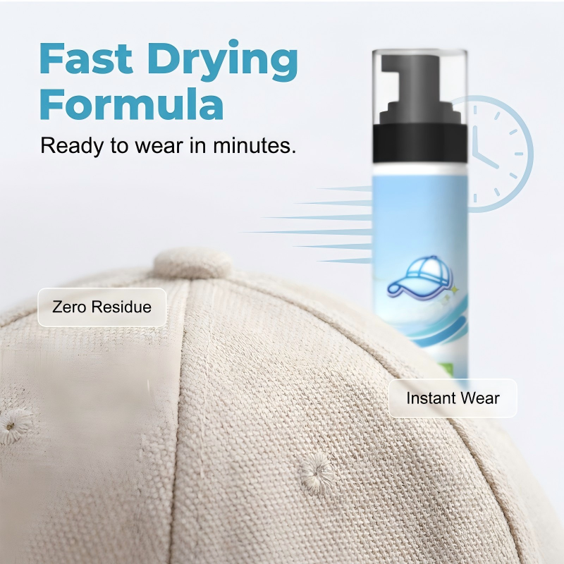 🥳2026 HOT SALE🥳💞50K+ SOLD! 🧢✨ 50% OFF! Effective Stain Remover Spray for Hats – Waterless foam lifts sweat & dirt instantly. Gentle on fabrics – no fading, no warping. A must-have for cap lovers! 👒💪