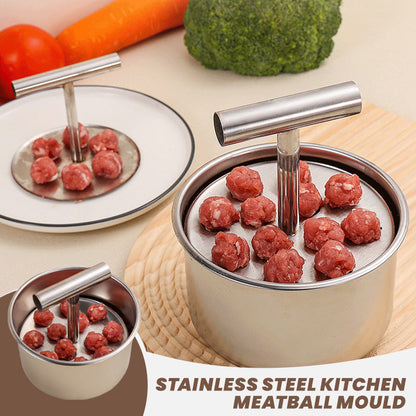 🥳2026 HOT SALE🥳💞50K+ SOLD! 🍲✨ 50% OFF! Stainless Steel Meatball Mould – 304 stainless steel, rust-resistant & long-lasting. 6 or 12 holes – perfectly uniform meatballs every time! 🥩💪