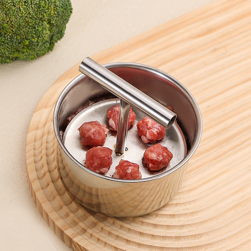 🥳2026 HOT SALE🥳💞50K+ SOLD! 🍲✨ 50% OFF! Stainless Steel Meatball Mould – 304 stainless steel, rust-resistant & long-lasting. 6 or 12 holes – perfectly uniform meatballs every time! 🥩💪
