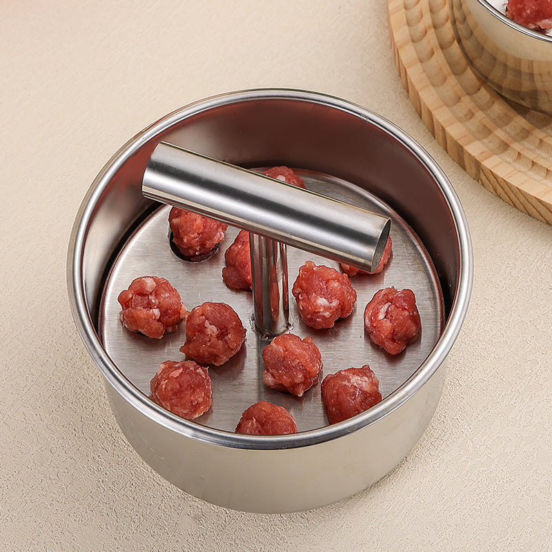 🥳2026 HOT SALE🥳💞50K+ SOLD! 🍲✨ 50% OFF! Stainless Steel Meatball Mould – 304 stainless steel, rust-resistant & long-lasting. 6 or 12 holes – perfectly uniform meatballs every time! 🥩💪