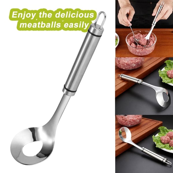 🥳2026 HOT SALE🥳💞50K+ SOLD! 🥩🍴 BUY 1 GET 1 FREE + 50% OFF! Meatball Spoon – Non‑stick, scoop & drain in one. No more messy hands – perfect meatballs in seconds! Only £6.99 – a must‑have kitchen gadget! 🎁✨