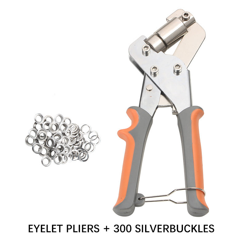 🥳2026 HOT SALE🥳💞50K+ SOLD! 🔧🔨 50% OFF! Eyelet Pliers Kit – Complete grommet punch set for tarpaulins, canvas & leather. Durable steel frame – punch through thick materials with ease! 🛠️✨