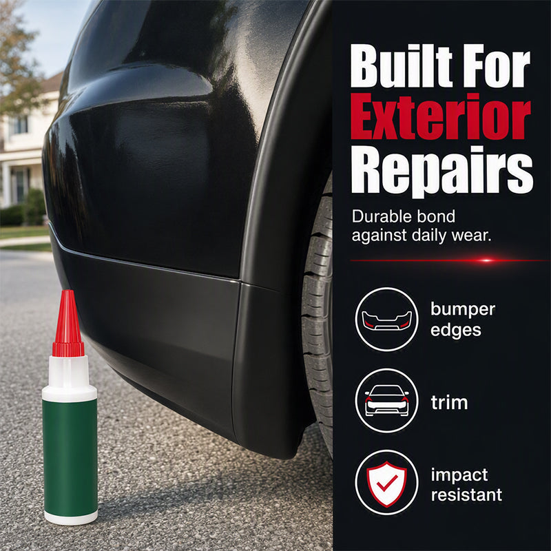 🥳2026 HOT SALE🥳💞50K+ SOLD! 🚗🔧 50% OFF! WORTHBOOTH Bumper Repair Adhesive – Precision nozzle for trim, edge & gap repairs. White formula blends with most bumpers. From £6.99 – lowest price online! 🛡️✨