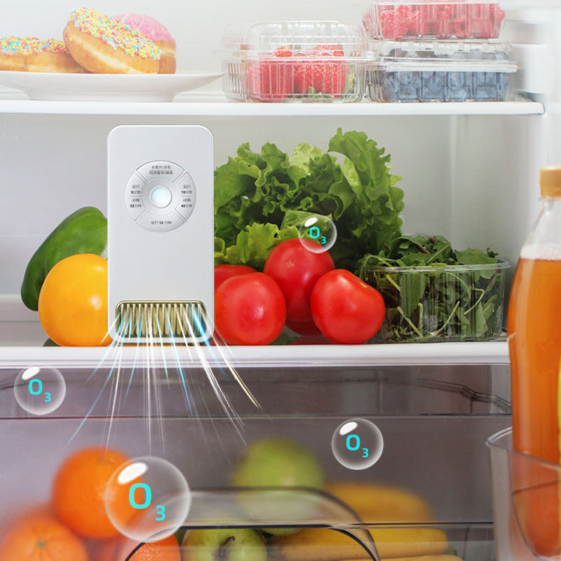 🥳2026 HOT SALE🥳💞50K+ SOLD! 🔋🧊 50% OFF! Electronic Refrigerator Odor Eliminator – Ozone & negative ion tech eliminates odours, kills 99.9% bacteria & extends food freshness. USB rechargeable – no filters needed! 🛡️✨