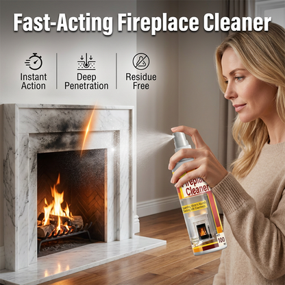 🥳2026 HOT SALE🥳💞50K+ SOLD! 🧼💪 50% OFF! Fireplace Cleaner Spray – Penetrates brick & stone, breaks down baked‑on soot. Gentle formula – no harsh fumes, safe for your hearth. From £6.99! 🔥🛡️