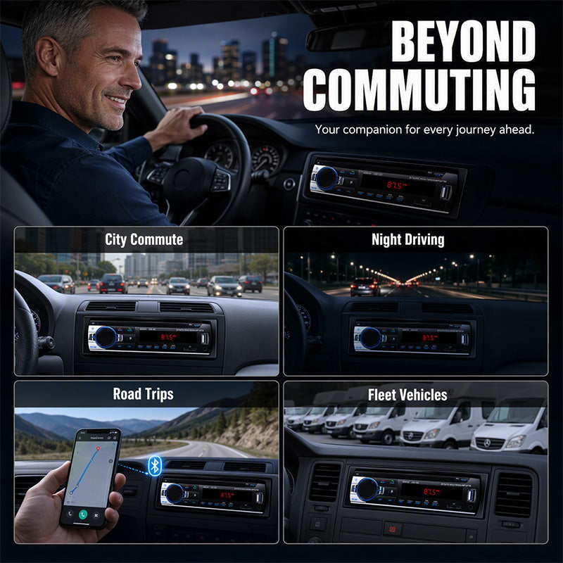 🥳2026 HOT SALE🥳💞50K+ SOLD! 🎵🚗 50% OFF! Bluetooth Car Radio – Bluetooth 5.0, dual USB & lossless audio (FLAC/APE). Hands-free calling, crisp sound – upgrade your drive! 📻✨