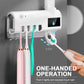 🥳2026 HOT SALE🥳💞50K+ SOLD! 🦷✨ LAST DAY – £9.99! Wall‑Mounted UV Toothbrush Sanitizer & Holder – 360° sterilisation, human induction sensor & wireless no‑drill install. Holds 4 toothbrushes + dental floss – a cleaner, healthier bathroom! 🧴🛡️