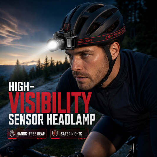🥳2026 HOT SALE🥳💞50K+ SOLD! 🔦✨ 50% OFF! Rechargeable Motion Sensor LED Headlamp – wave control, zoomable, USB recharge, IPX waterproof. Hands-free for camping, hiking & emergencies! 🛡️💪
