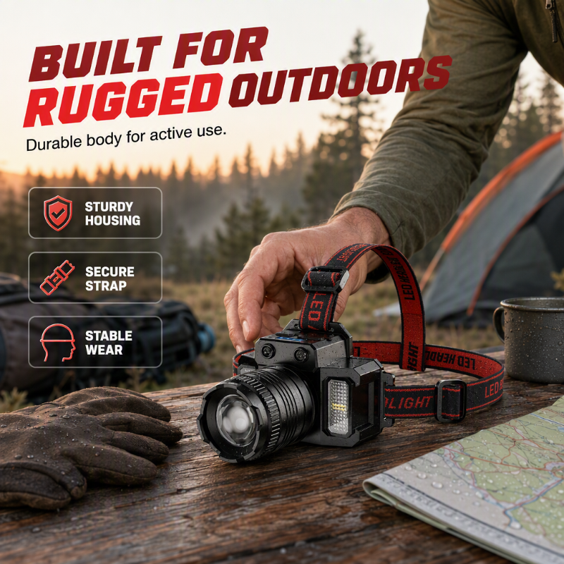 🥳2026 HOT SALE🥳💞50K+ SOLD! 🔦✨ 50% OFF! Rechargeable Motion Sensor LED Headlamp – wave control, zoomable, USB recharge, IPX waterproof. Hands-free for camping, hiking & emergencies! 🛡️💪