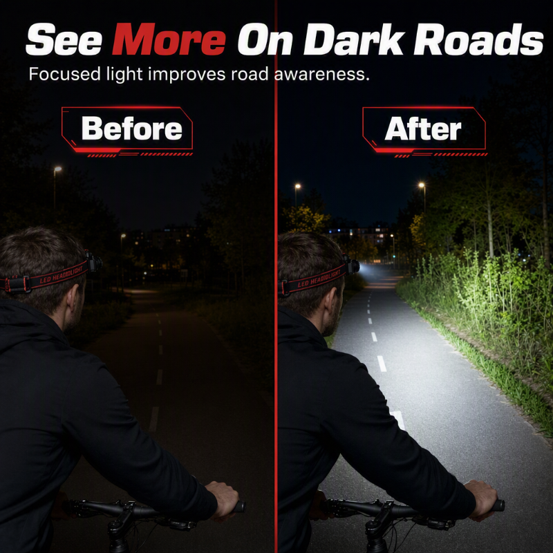🥳2026 HOT SALE🥳💞50K+ SOLD! 🔦✨ 50% OFF! Rechargeable Motion Sensor LED Headlamp – wave control, zoomable, USB recharge, IPX waterproof. Hands-free for camping, hiking & emergencies! 🛡️💪