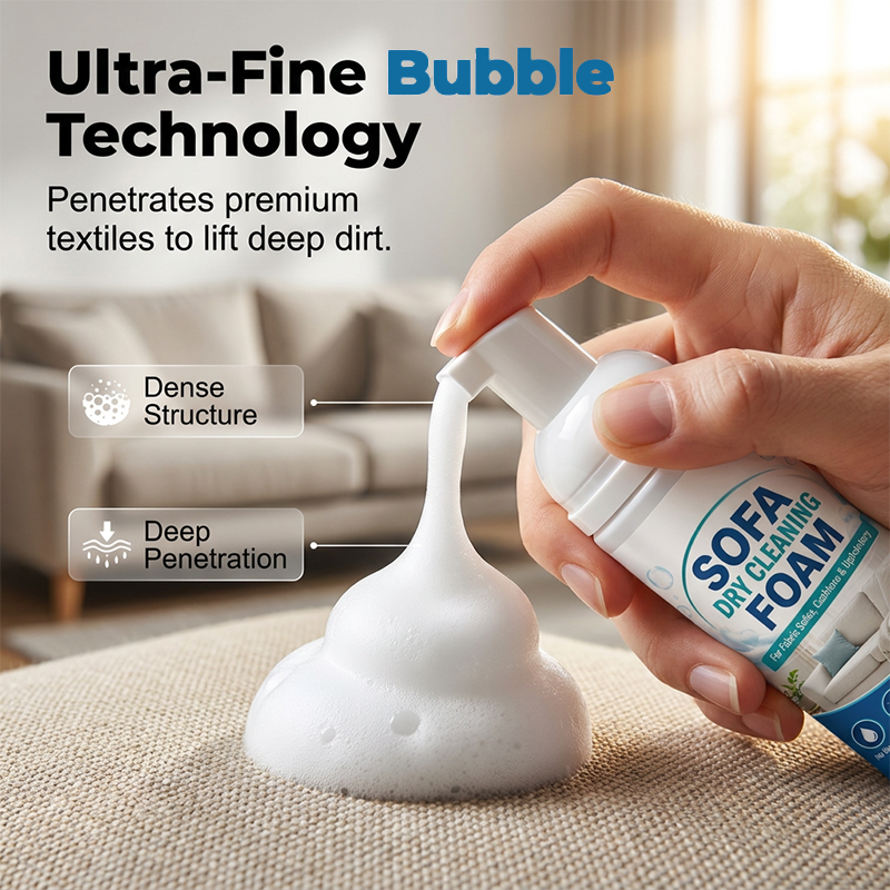 🥳2026 HOT SALE🥳💞50K+ SOLD! 🛋️✨ 50% OFF! No-Rinse Sofa Dry Cleaning Foam – Instant stain eraser, lifts dirt & odours without water. Ultra-fine bubbles penetrate deep – no rinsing, no vacuuming! 🧼💪