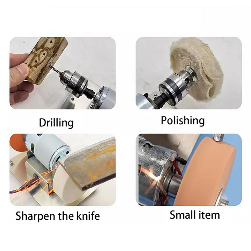 🥳2026 HOT SALE🥳💞50K+ SOLD! 🛠️⚙️ 50% OFF! Multi-Functional Mini Bench Grinder – sanding, polishing & drilling in one compact tool. Adjustable speed & powerful motor for DIY woodwork & metalwork! 🛡️💪