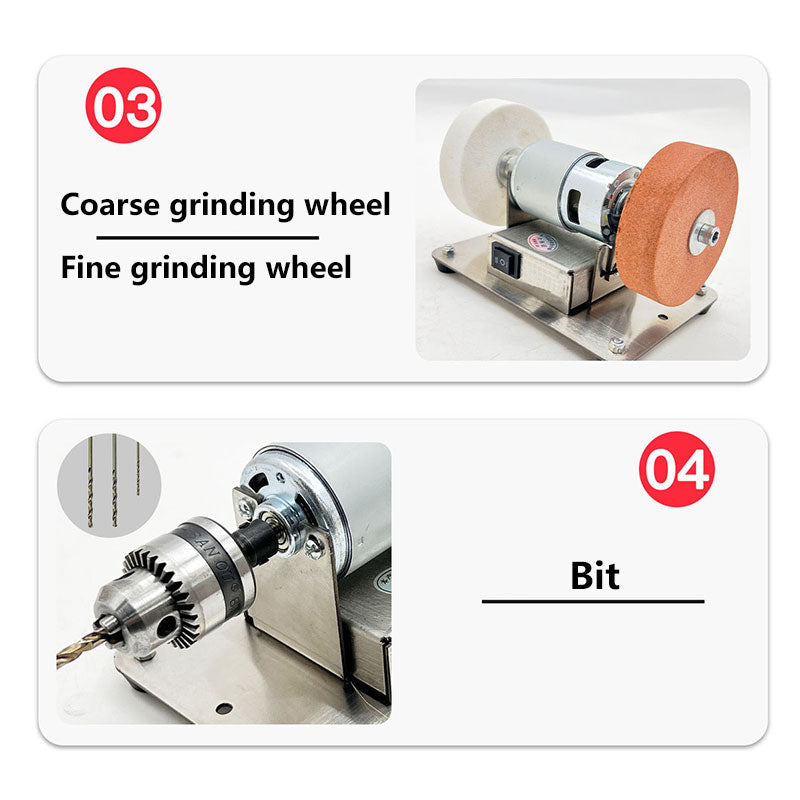 🥳2026 HOT SALE🥳💞50K+ SOLD! 🛠️⚙️ 50% OFF! Multi-Functional Mini Bench Grinder – sanding, polishing & drilling in one compact tool. Adjustable speed & powerful motor for DIY woodwork & metalwork! 🛡️💪